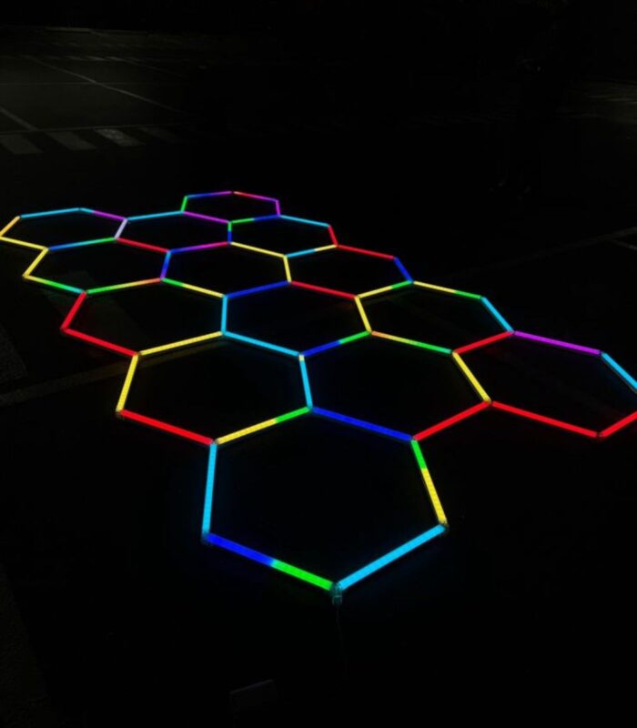 Set de 14 hexagonales RGB (Colores) de 4,0m x 2,4m - Imagen 5