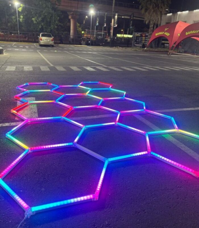 Set de 14 hexagonales RGB (Colores) de 4,0m x 2,4m - Imagen 4