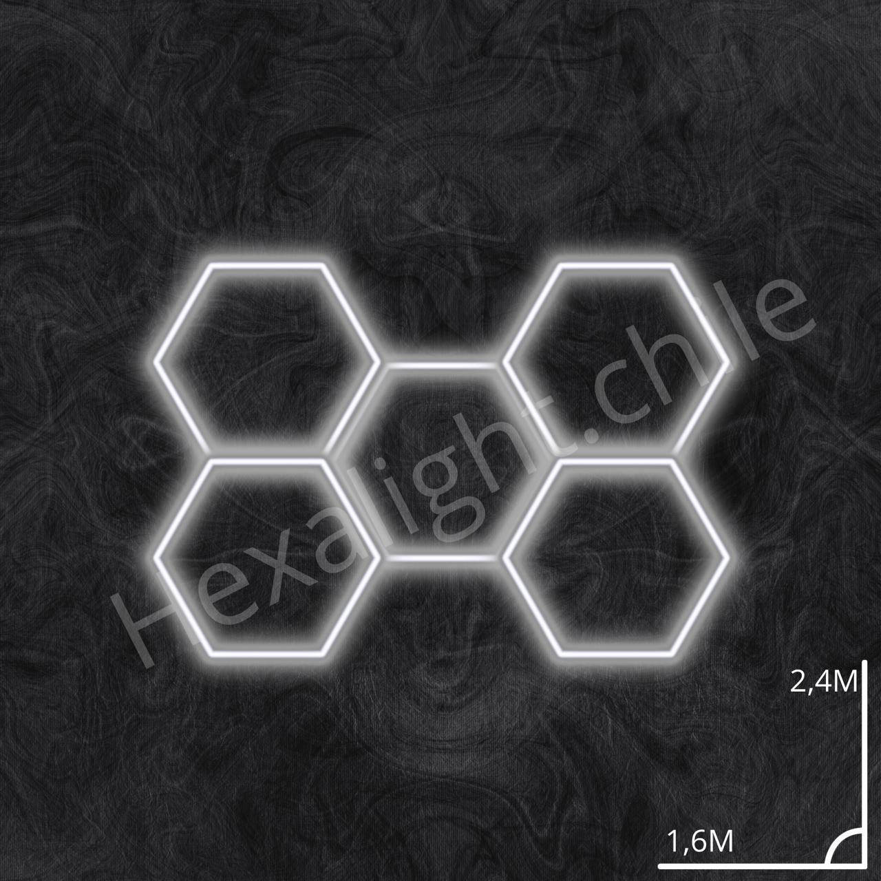 5 hexagonos Set 5 hexágonos (2,4m x 1,6m) - Imagen 1