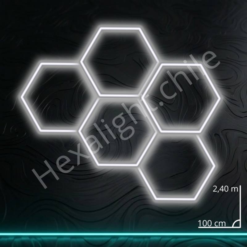 Sistema Hexa Kit 5 Hexágono 2,40 m x 100 cm (112W)
