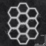 Set 10 hexágonos (4,0m x 2,4m)