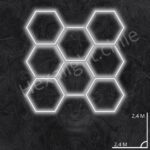 Set 8 hexágonos (2,4m x 2,4m)