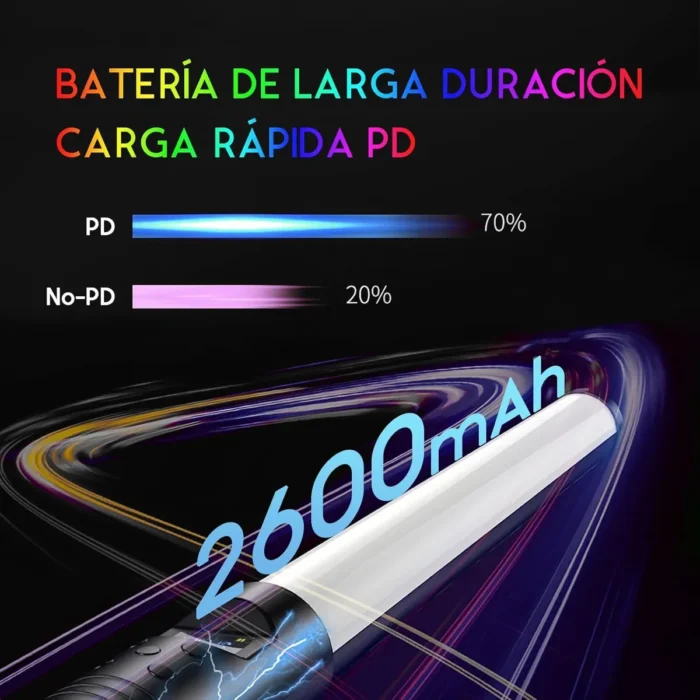 Baston inalambrico - luz de relleno Led RGB - Imagen 3