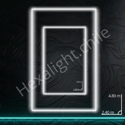 Set 2 rectangular 4,8 m x 2,4 m