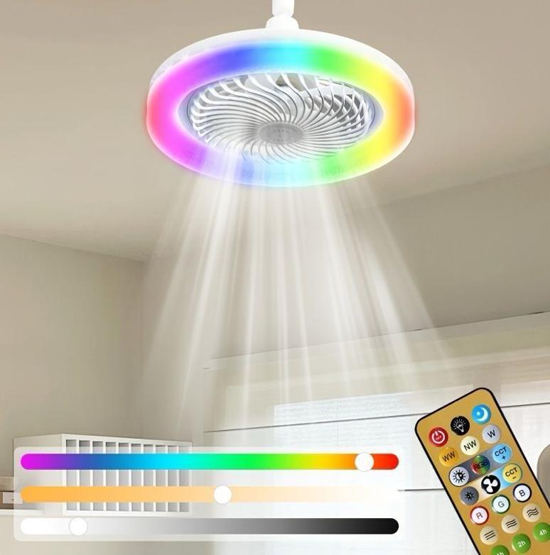 25 Ventilador de techo con luz RGB - Imagen 1