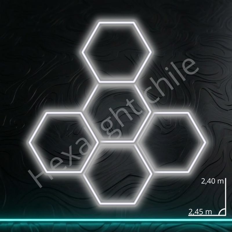 Sistema Hexa Kit 5 Hexágonos 2,40 m x 2,45 m (168W)