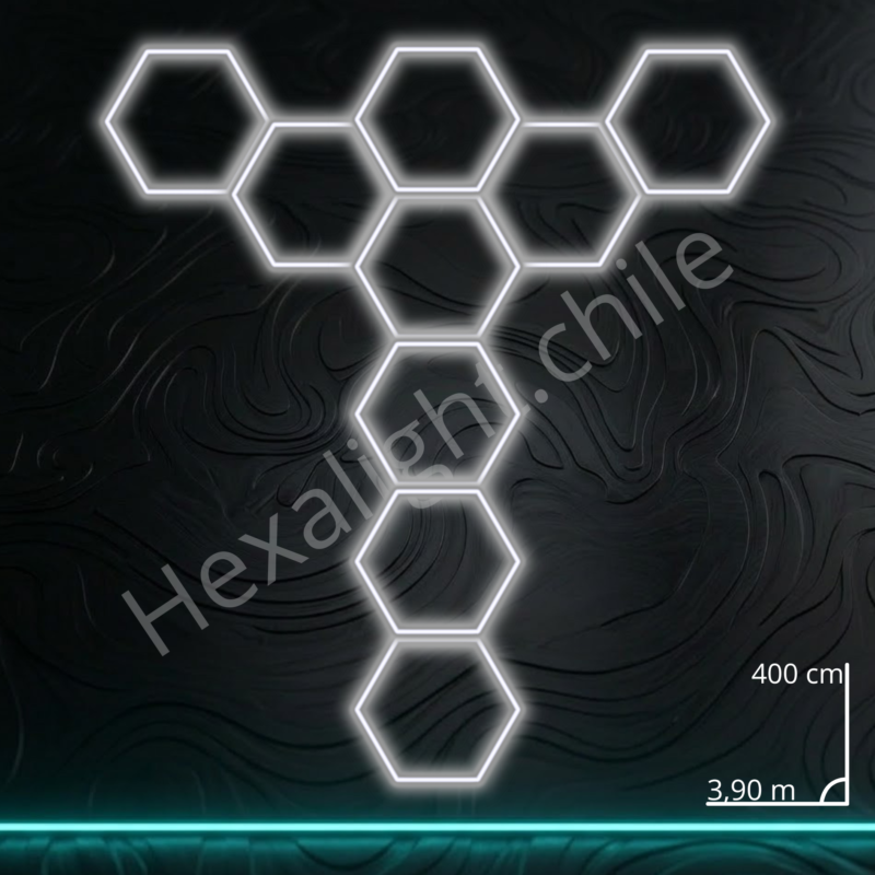 Sistema Hexa Kit 9 Hexágonos 400 cm x 3,90 m  (294W)