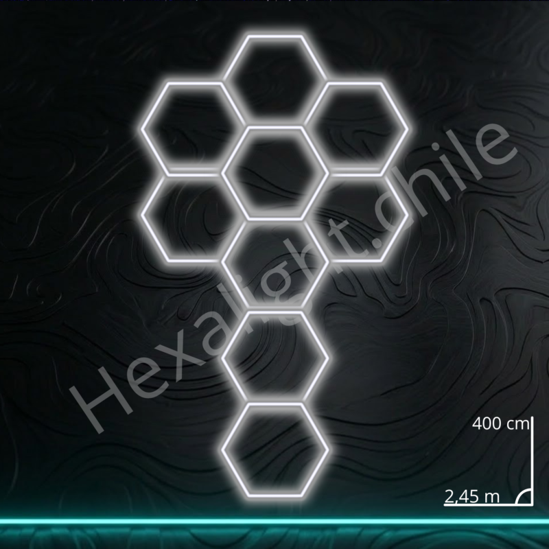 Sistema Hexa Kit 9 Hexágonos 400 cm x 2,45 m  (280W)