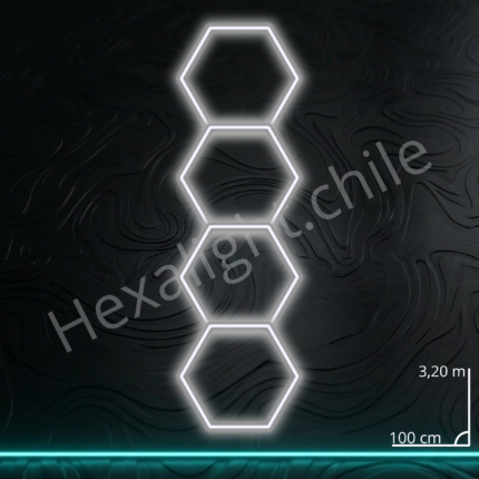 Sistema Hexa Kit 4 Hexágonos 3,20m x 100cm (147W)