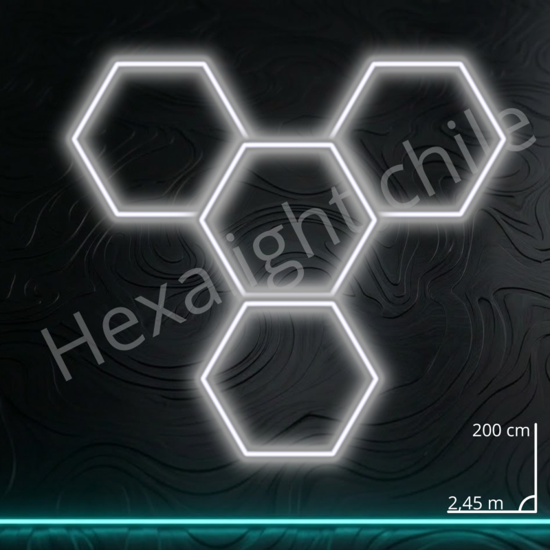 Sistema Hexa Kit 4 Hexágonos 200 cm x 2,45 m (147W)
