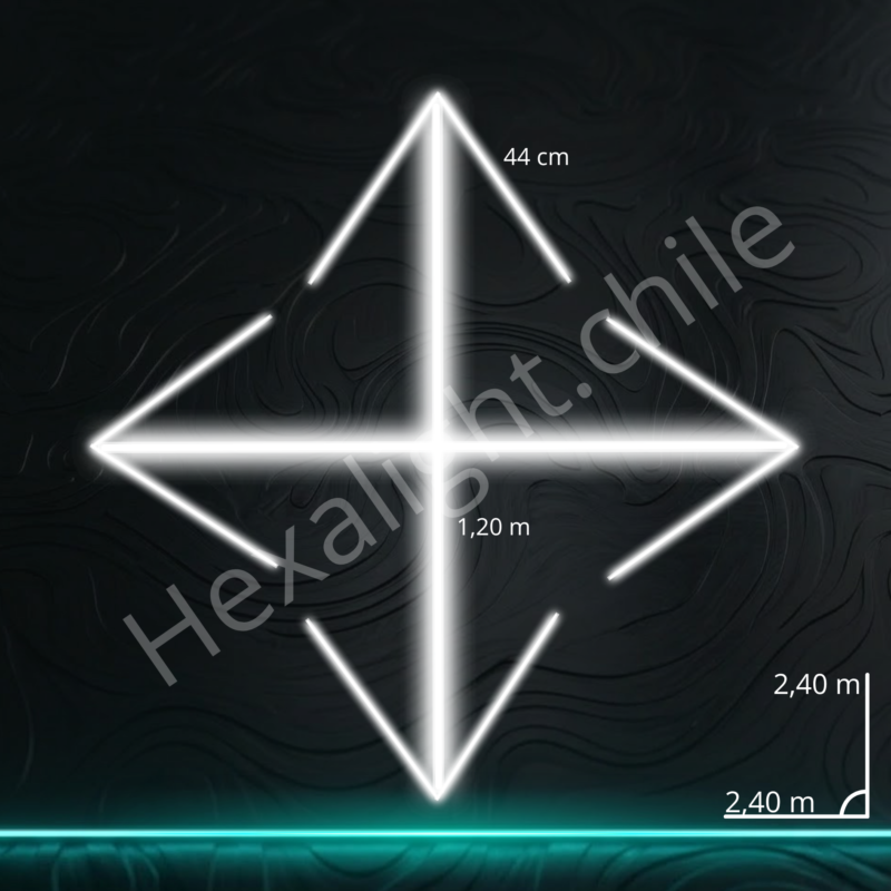 Sistema Hexa Kit Cruz con Flechas 2,40 m x 2,40 m (128W)