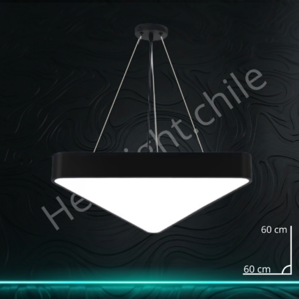 Lampara black Out Colgante Triangular 60 cm x 60 cm (54W)