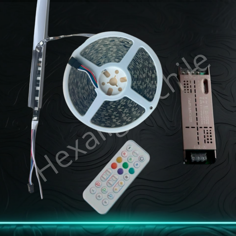 Kit RGB 10mt con perfil