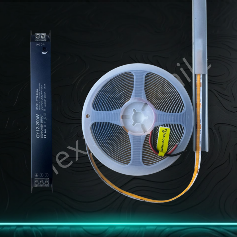 Kit Cinta Led Cob 10m perfil más fuente 150W