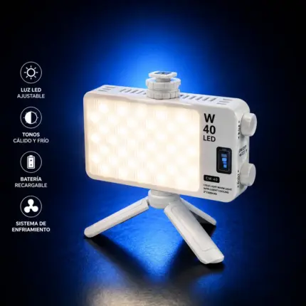 Luz LED Portátil W40 Pro