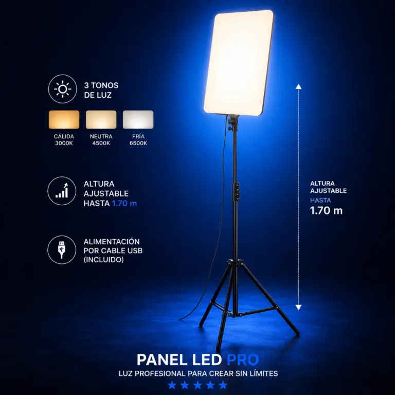 Panel LED Pro con Trípode