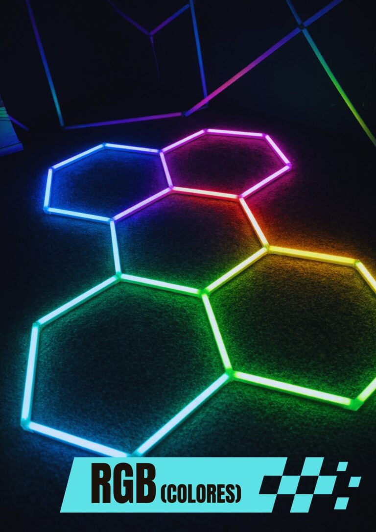 Sistema Hexa RGB Kit 5 Hexágonos 2,40 m x 1,60 m