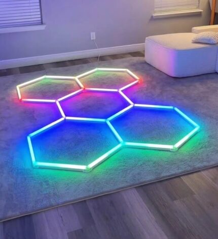 Sistema Hexa RGB Kit 5 Hexágonos 2,40 m x 1,60 m - Imagen 2